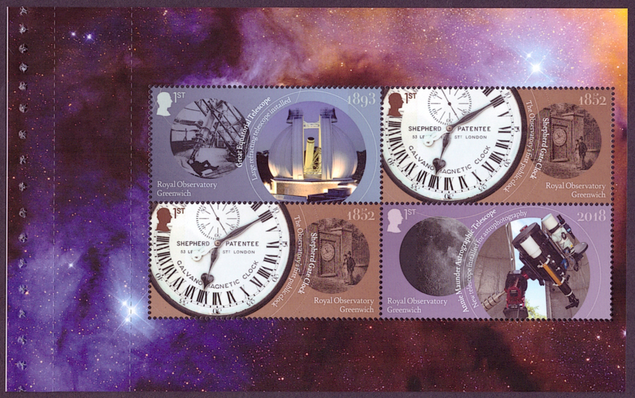 Pane DP673 from 2025 Royal Observatory Prestige Booklet (image for) Pane DP673 from 2025 Royal Observatory Prestige Booklet