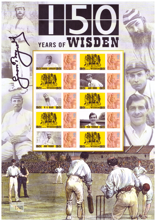 BC-432 2014 signed by Geoff Boycott 150 Years of Wisden Business Smilers Sheet (image for) BC-432 2014 signed by Geoff Boycott 150 Years of Wisden Business Smilers Sheet