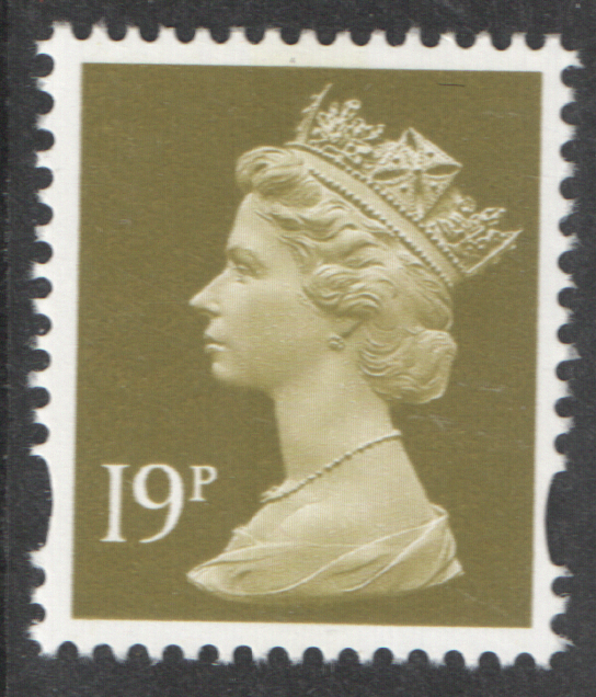 DG190.12 19p Olive Green 25/02/99 right margin warrant 693 Machin block of 8 (image for) DG190.12 19p Olive Green 25/02/99 right margin warrant 693 Machin block of 8