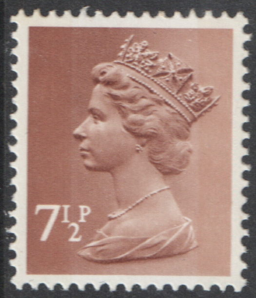 1971 7.5p Pale Chestnut FCP(H) / PVAl Cyl 1 (L2, S2) no dot Machin Cylinder Block of 10 (image for) 1971 7.5p Pale Chestnut FCP(H) / PVAl Cyl 1 (L2, S2) no dot Machin Cylinder Block of 10