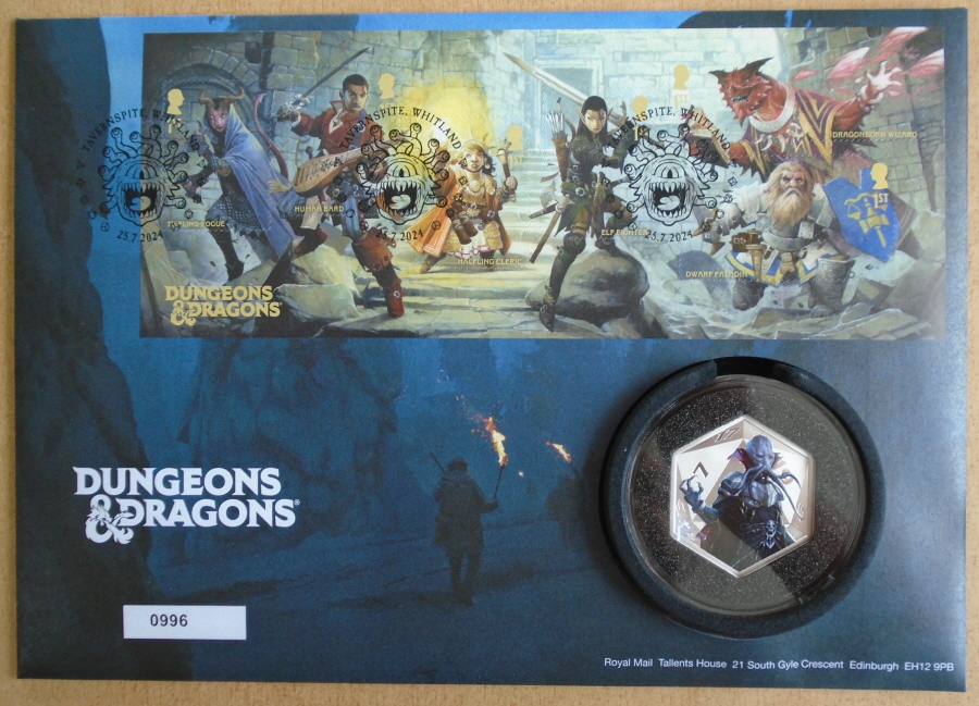(image for) 2024 Dungeons & Dragons - Monsters Royal Mail PNC medal cover